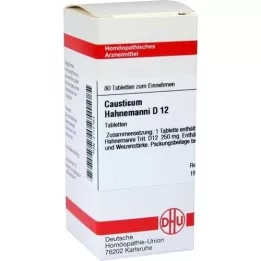 CAUSTICUM HAHNEMANNI D 12 tabletter, 80 stk