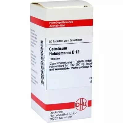 CAUSTICUM HAHNEMANNI D 12 tabletter, 80 stk CAUSTICUM HAHNEMANNI D 12 tabletter, 80 stk