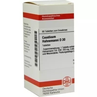 CAUSTICUM HAHNEMANNI D 30 tabletter, 80 stk CAUSTICUM HAHNEMANNI D 30 tabletter, 80 stk