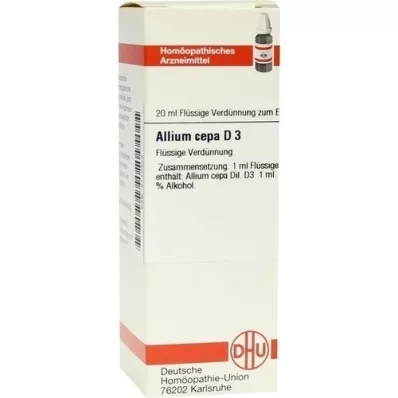 ALLIUM CEPA D3 fortynning, 20 ml ALLIUM CEPA D3 fortynning, 20 ml