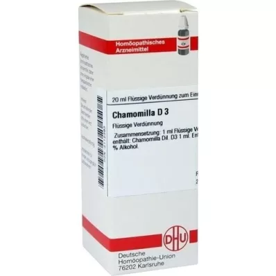 CHAMOMILLA D3 fortynning, 20 ml CHAMOMILLA D3 fortynning, 20 ml