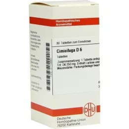 CIMICIFUGA D 6 tabletter, 80 stk
