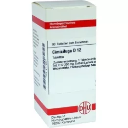 CIMICIFUGA D 12 tabletter, 80 stk