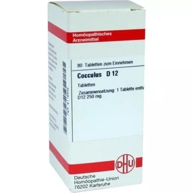 COCCULUS D 12 tabletter, 80 stk COCCULUS D 12 tabletter, 80 stk