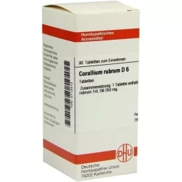 CORALLIUM RUBRUM D 6 tabletter, 80 stk