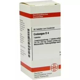 CRATAEGUS D 4 tabletter, 80 stk