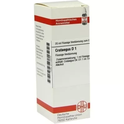 CRATAEGUS D 1 fortynning, 20 ml
