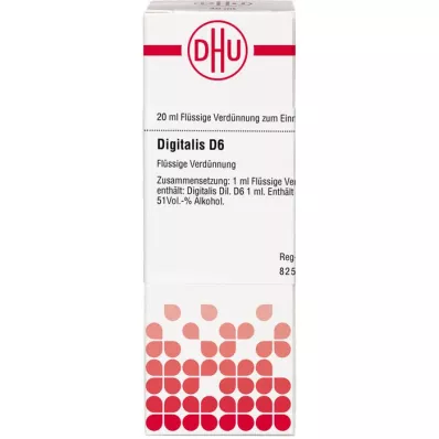 DIGITALIS D6 Fortynning, 20 ml DIGITALIS D6 Fortynning, 20 ml