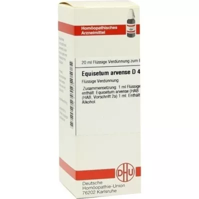 EQUISETUM ARVENSE D4 fortynning, 20 ml EQUISETUM ARVENSE D4 fortynning, 20 ml