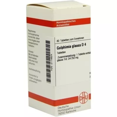 GALPHIMIA GLAUCA D 4 tabletter, 80 stk