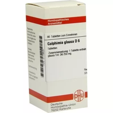 GALPHIMIA GLAUCA D 6 tabletter, 80 stk GALPHIMIA GLAUCA D 6 tabletter, 80 stk