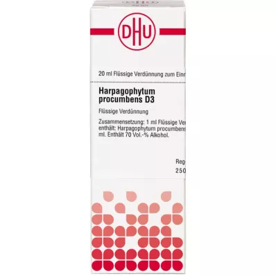 HARPAGOPHYTUM PROCUMBENS D3 fortynning, 20 ml