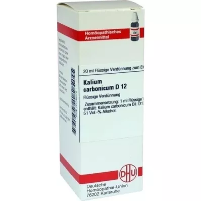 KALIUM CARBONICUM D 12 Fortynning, 20 ml