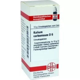 KALIUM CARBONICUM D 6 kuler, 10 g