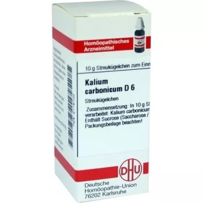 KALIUM CARBONICUM D 6 kuler, 10 g