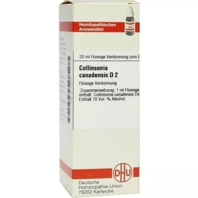 COLLINSONIA CANADENSIS D 2 Fortynning, 20 ml COLLINSONIA CANADENSIS D 2 Fortynning, 20 ml
