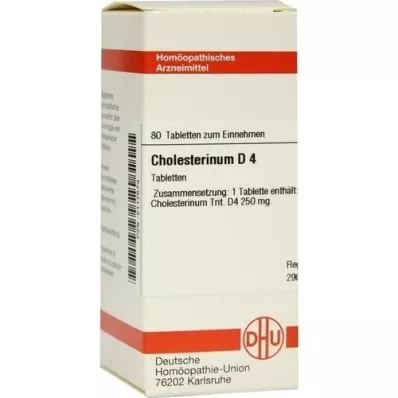 CHOLESTERINUM D 4 tabletter, 80 stk CHOLESTERINUM D 4 tabletter, 80 stk