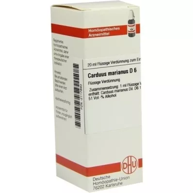 CARDUUS MARIANUS D6 Fortynning, 20 ml
