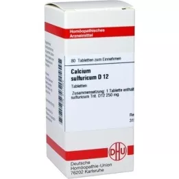 CALCIUM SULFURICUM D 12 tabletter, 80 stk