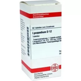 LYCOPODIUM D 12 tabletter, 80 stk