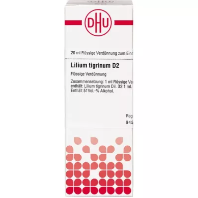 LILIUM TIGRINUM D 2 Fortynning, 20 ml