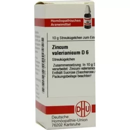 ZINCUM VALERIANICUM D 6 kuler, 10 g