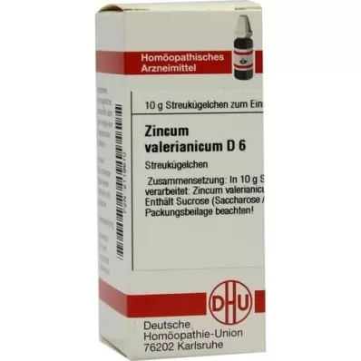 ZINCUM VALERIANICUM D 6 kuler, 10 g ZINCUM VALERIANICUM D 6 kuler, 10 g