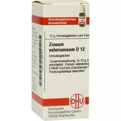 ZINCUM VALERIANICUM D 12 kuler, 10 g ZINCUM VALERIANICUM D 12 kuler, 10 g