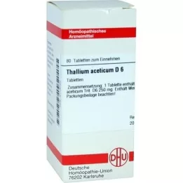 THALLIUM ACETICUM D 6 tabletter, 80 stk