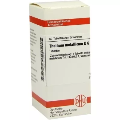 THALLIUM METALLICUM D 6 tabletter, 80 stk