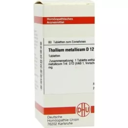 THALLIUM METALLICUM D 12 tabletter, 80 stk