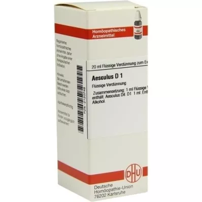 AESCULUS D 1 fortynning, 20 ml AESCULUS D 1 fortynning, 20 ml