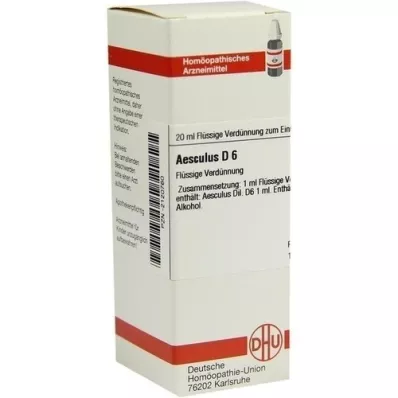 AESCULUS D6 Fortynning, 20 ml AESCULUS D6 Fortynning, 20 ml