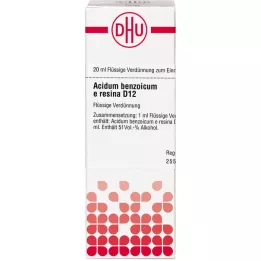ACIDUM BENZOICUM E Resina D 12 Fortynning, 20 ml
