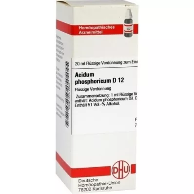 ACIDUM PHOSPHORICUM D 12 Fortynning, 20 ml