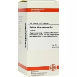 KALIUM BICHROMICUM D 4 tabletter, 200 stk