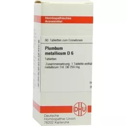 PLUMBUM METALLICUM D 6 tabletter, 80 stk