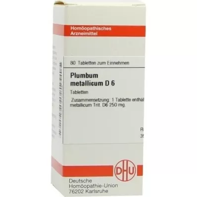 PLUMBUM METALLICUM D 6 tabletter, 80 stk PLUMBUM METALLICUM D 6 tabletter, 80 stk