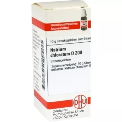 NATRIUM CHLORATUM D 200 kuler, 10 g NATRIUM CHLORATUM D 200 kuler, 10 g
