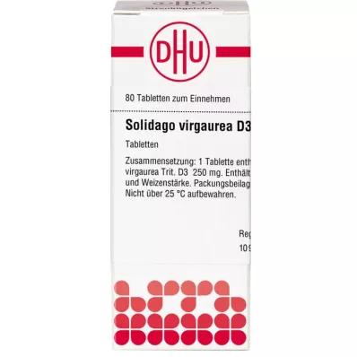 SOLIDAGO VIRGAUREA D 3 tabletter, 80 stk SOLIDAGO VIRGAUREA D 3 tabletter, 80 stk