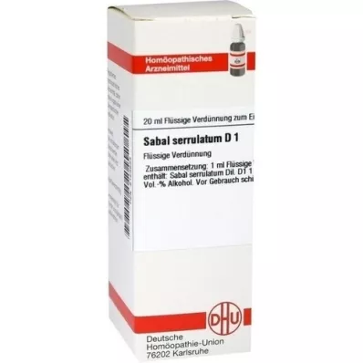 SABAL SERRULATUM D 1 fortynning, 20 ml SABAL SERRULATUM D 1 fortynning, 20 ml