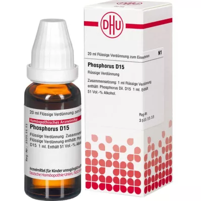 PHOSPHORUS D 15 Fortynning, 20 ml PHOSPHORUS D 15 Fortynning, 20 ml
