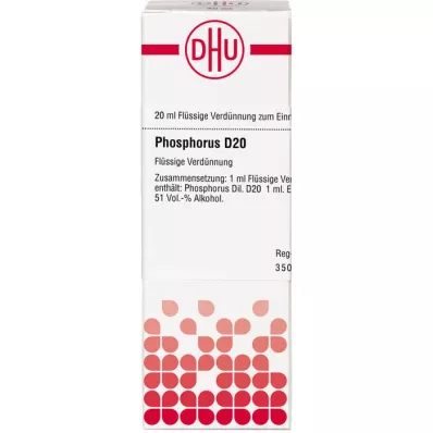 PHOSPHORUS D 20 Fortynning, 20 ml PHOSPHORUS D 20 Fortynning, 20 ml