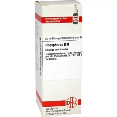 PHOSPHORUS D 8 Fortynning, 20 ml PHOSPHORUS D 8 Fortynning, 20 ml