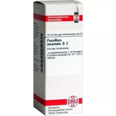 PASSIFLORA INCARNATA D 2 Fortynning, 20 ml