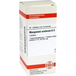 MANGANUM ACETICUM D 6 tabletter, 80 stk