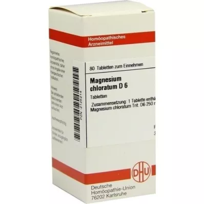 MAGNESIUM CHLORATUM D 6 tabletter, 80 stk MAGNESIUM CHLORATUM D 6 tabletter, 80 stk