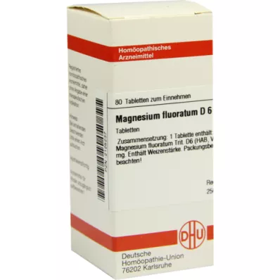 MAGNESIUM FLUORATUM D 6 tabletter, 80 stk MAGNESIUM FLUORATUM D 6 tabletter, 80 stk