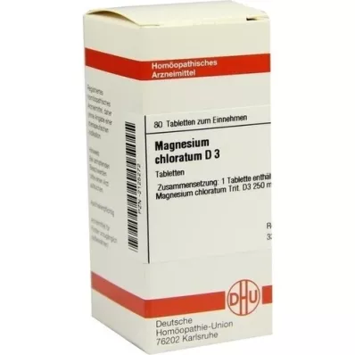 MAGNESIUM CHLORATUM D 3 tabletter, 80 stk MAGNESIUM CHLORATUM D 3 tabletter, 80 stk