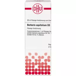BERBERIS AQUIFOLIUM D3 fortynning, 20 ml
